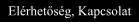 Elérhetõség, Kapcsolat